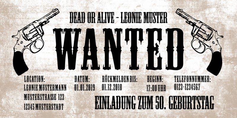 Originelle Einladungskarten zum 50 Geburtstag