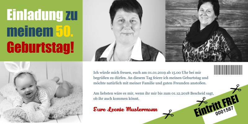 Beliebte Geburtstagseinladungen 50 Originelle Einladungskarten zum 50 Geburtstag