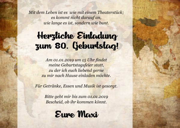 Maritime Einladungskarten zum Geburtstag