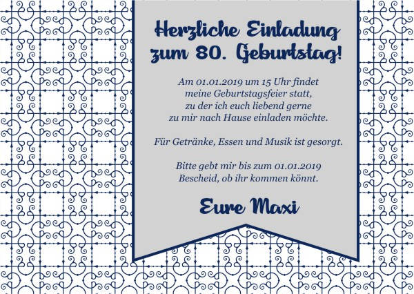 Maritime Einladungskarten zum Geburtstag