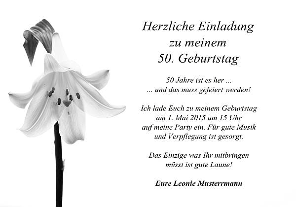 personalisierte Einladungen zum Geburtstag