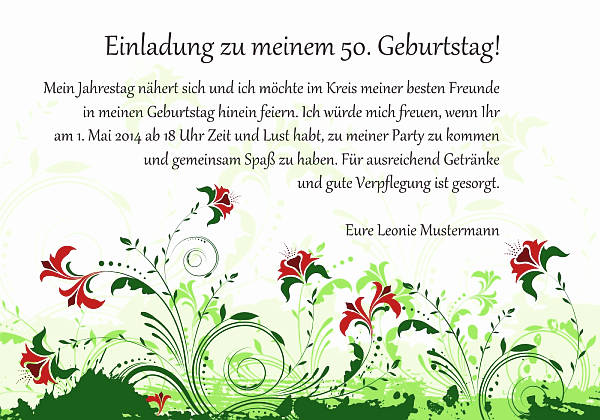 personalisierte Einladungen zum Geburtstag