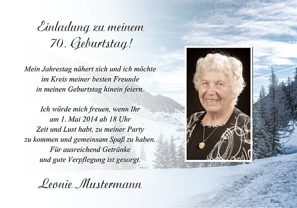 personalisierte Einladungen zum Geburtstag