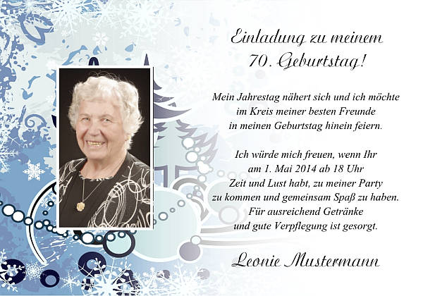 personalisierte Einladungen zum Geburtstag