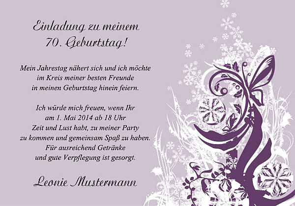 personalisierte Einladungen zum Geburtstag