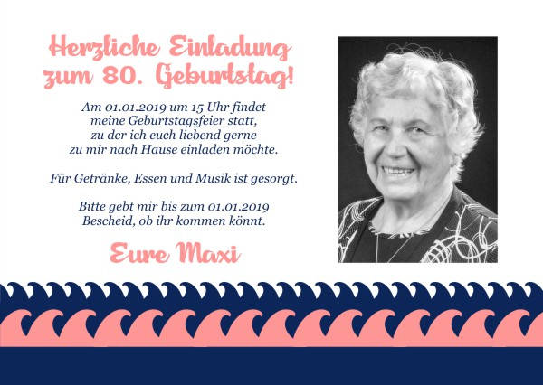 Maritime Einladungskarten zum Geburtstag