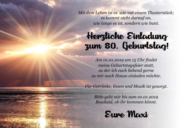 Maritime Einladungskarten zum Geburtstag