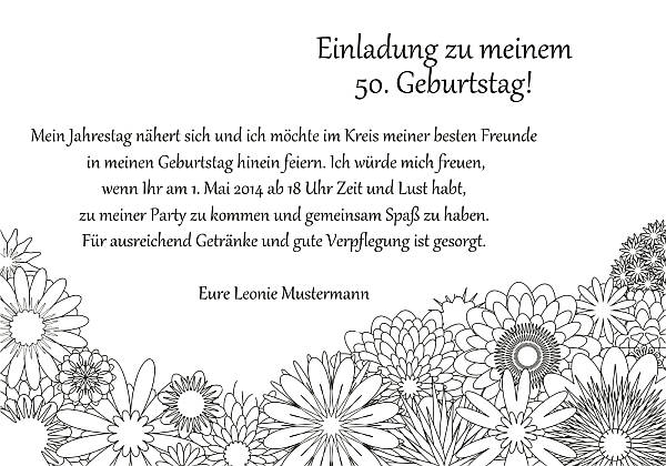 personalisierte Einladungen zum Geburtstag