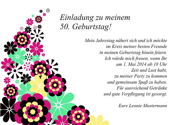 personalisierte Einladungen zum Geburtstag