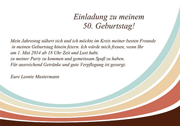 personalisierte Einladungen zum Geburtstag