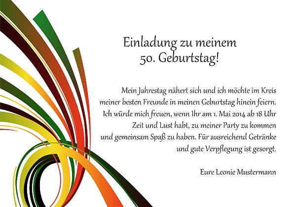 personalisierte Einladungen zum Geburtstag