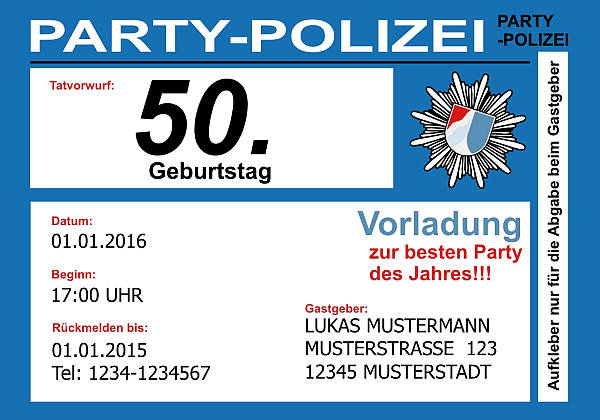 personalisierte Einladungen zum Geburtstag