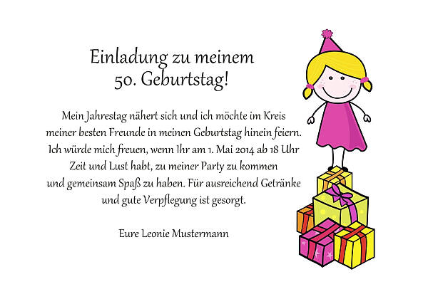 personalisierte Einladungen zum Geburtstag