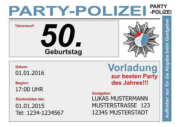 personalisierte Einladungen zum Geburtstag