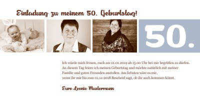 Originelle Einladungskarten 50 Geburtstag