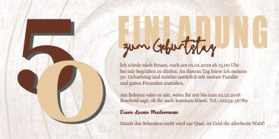 Originelle Einladungskarten 50 Geburtstag