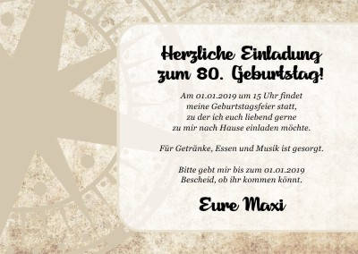 Maritime Einladungskarten Geburtstag