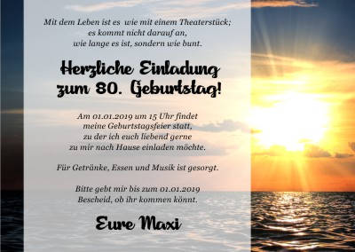 Maritime Einladungskarten Geburtstag