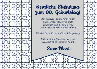 Maritime Einladungskarten Geburtstag