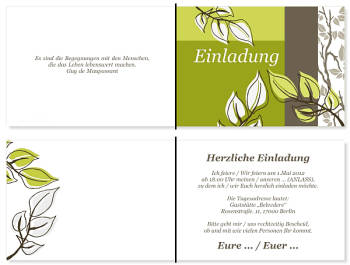 Individuelle Einladungskarten Geburtstag