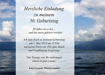 Individuelle Einladungskarten Geburtstag