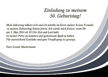 Individuelle Einladungskarten Geburtstag