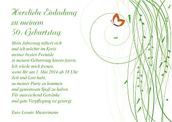 Individuelle Einladungskarten Geburtstag
