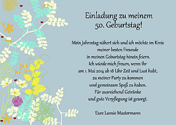 Individuelle Einladungskarten Geburtstag