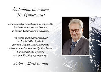 Individuelle Einladungskarten Geburtstag