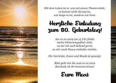 Maritime Einladungskarten Geburtstag