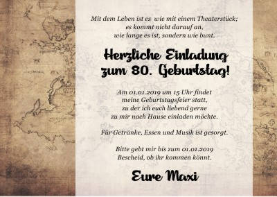 Maritime Einladungskarten Geburtstag