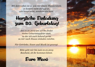 Maritime Einladungskarten Geburtstag