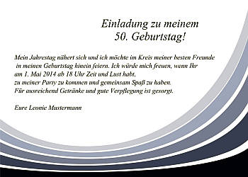 Individuelle Einladungskarten Geburtstag