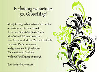 Individuelle Einladungskarten Geburtstag