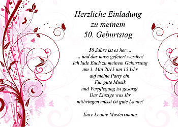 Individuelle Einladungskarten Geburtstag